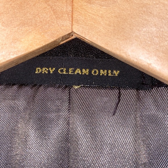Monsieur by Givenchy 100% Worsted Wool Black Textured Suit Jacket Size 46L - Picture 8 of 9